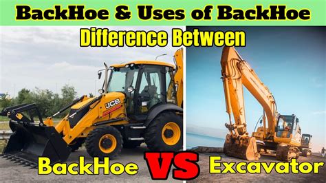 backhoe excavators|backhoe vs hydraulic excavator.